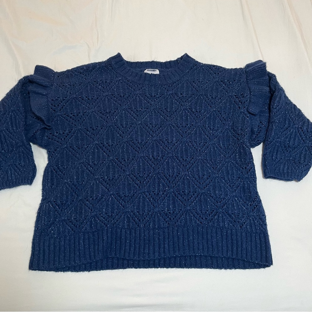 Navy Blue Knit Sweater